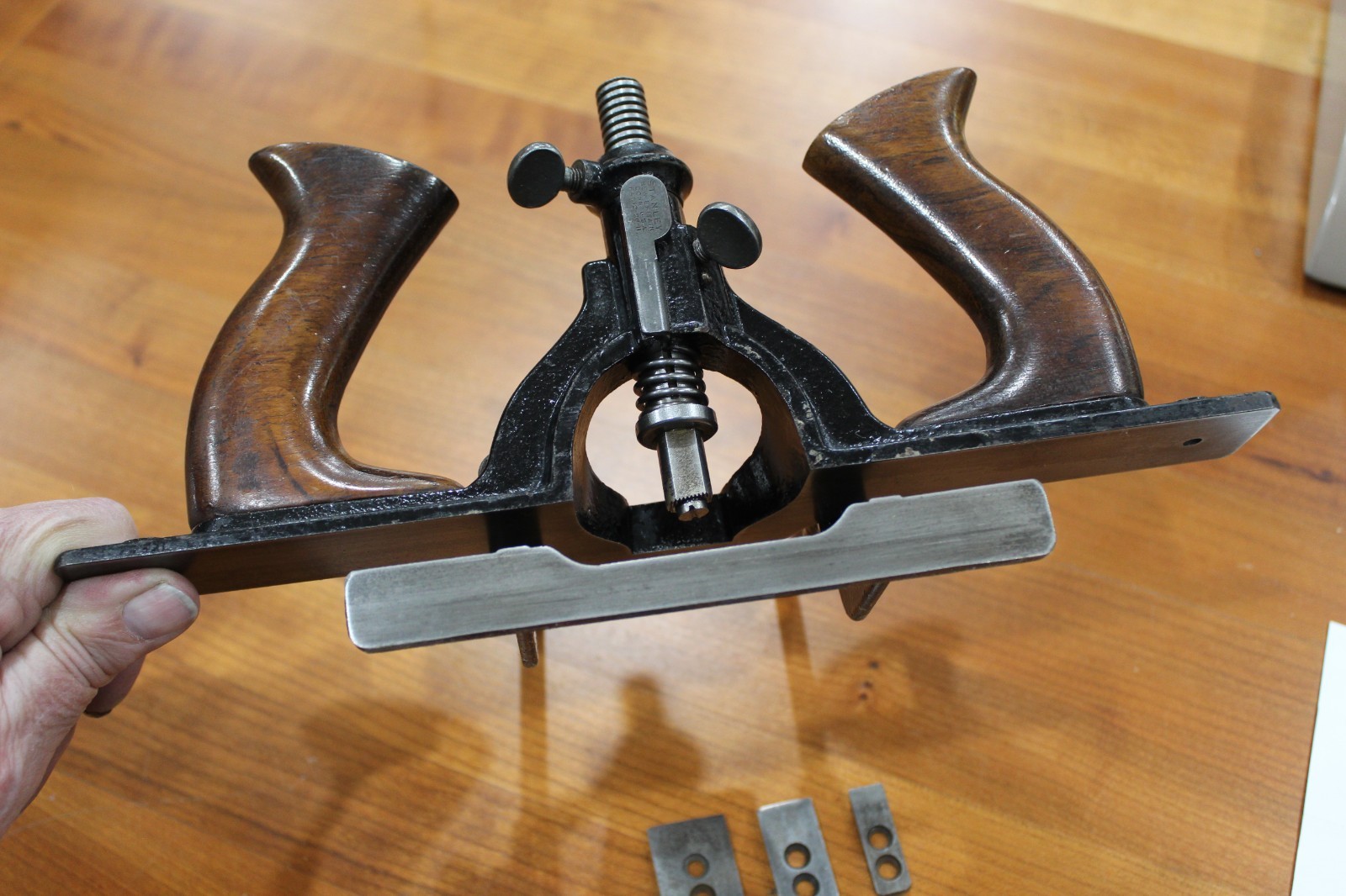 STANLEY 171 DOOR TRIM & ROUTER PLANE – 1911 – 1935 ONLY ALL 3 BLADES – PERFECT!!