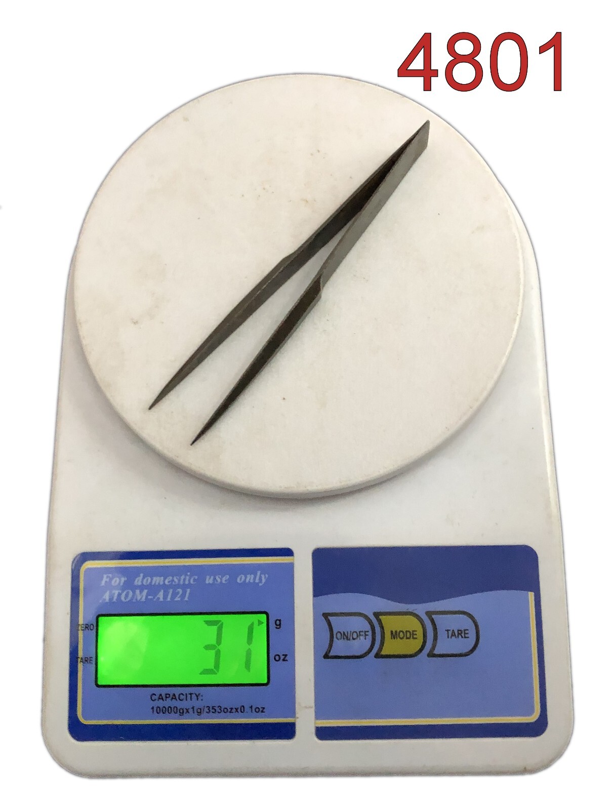 Collectible Metal Tweezers Indian Household Utility Tool Old Iron Chimti G47-546