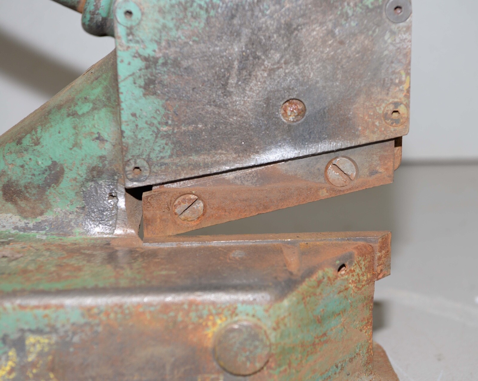Whitney USA No 38 metal fabrication bench shear cutter blacksmith forge tool