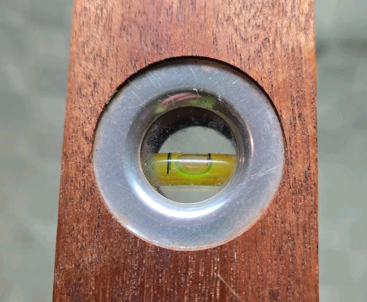 VTG 18 Inch Japanese Wooden Spirit Level SANTO #3326 Level Brass Vials