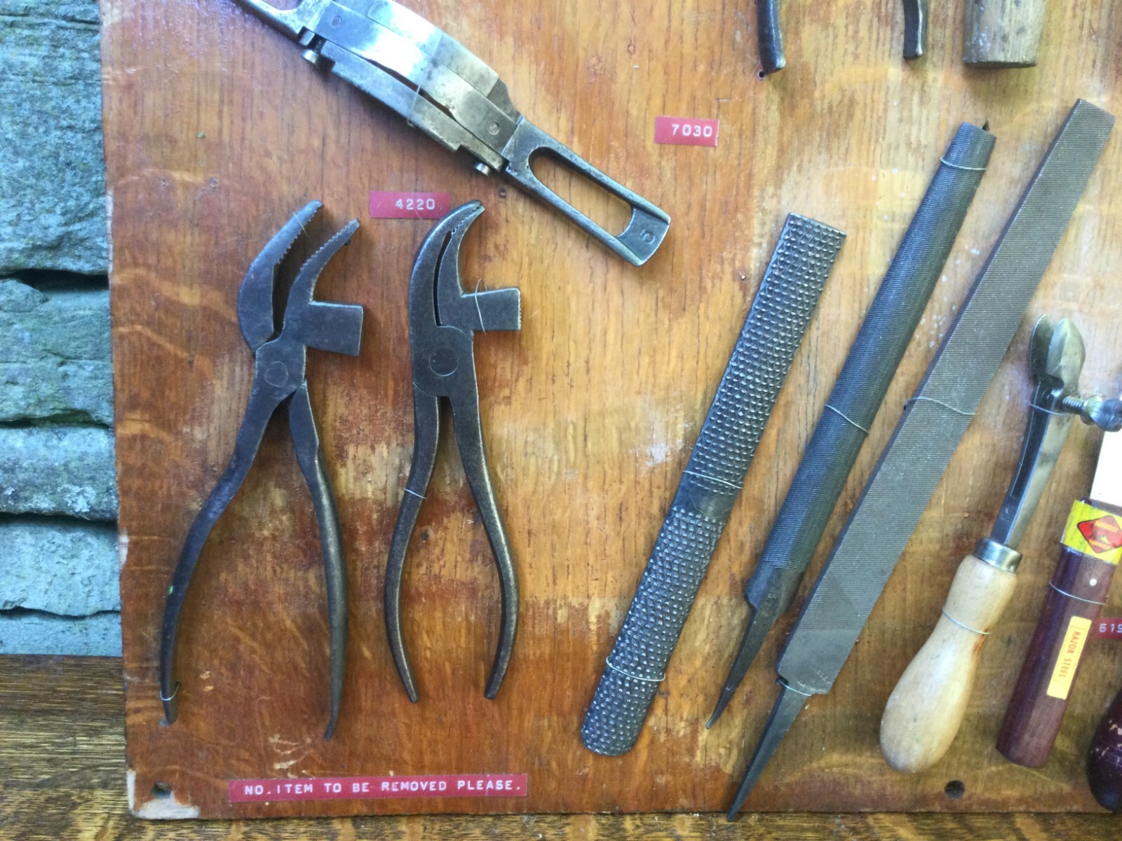 Original 1930s 1940s 1950s George Barnsley tools shop display