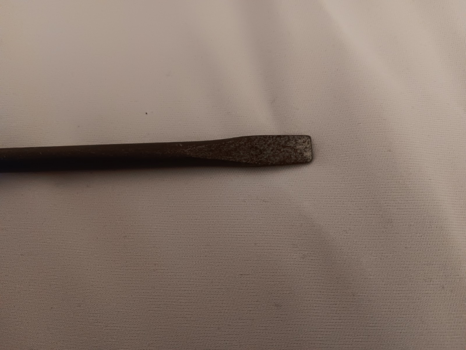 Vintage Flathead Screwdriver Wood Handle, Antique Slotted, 12 In Long
