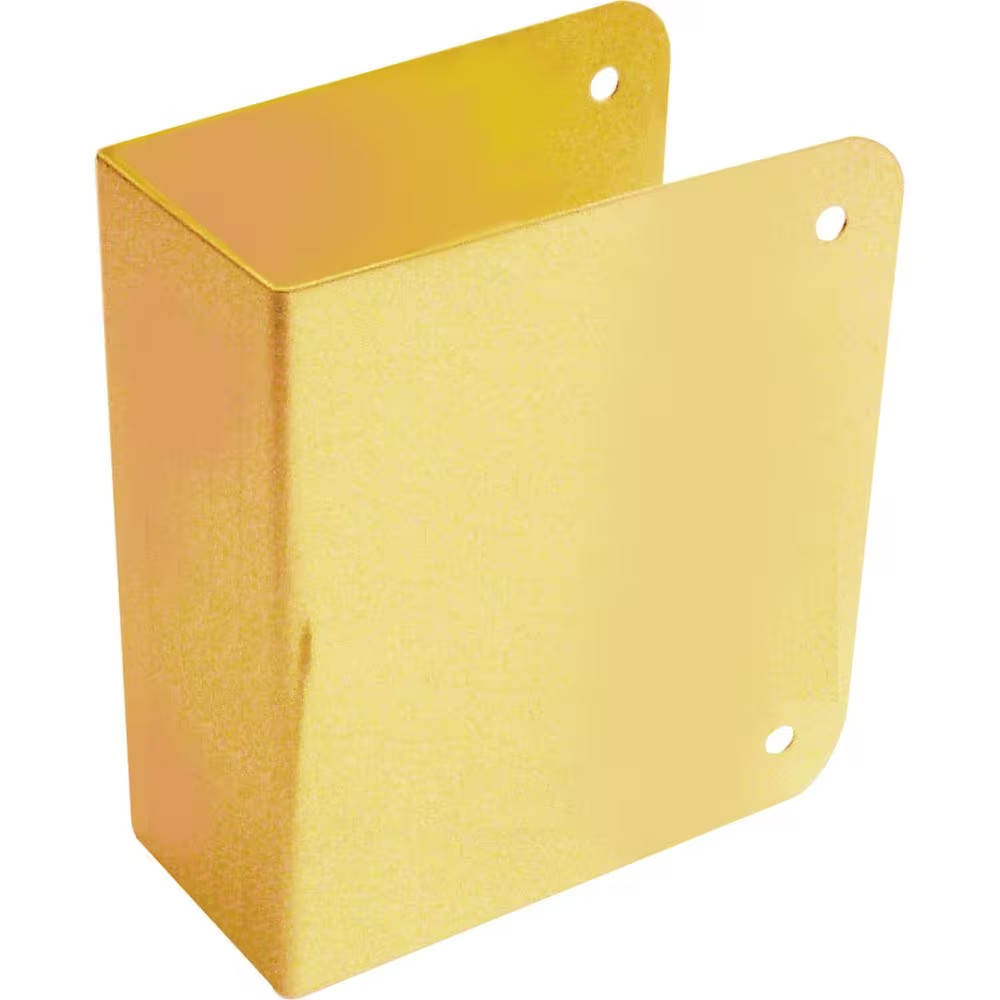 Deadlock Blank Repair Cover, 1-3/4 In., Solid Brass, Polished Finish