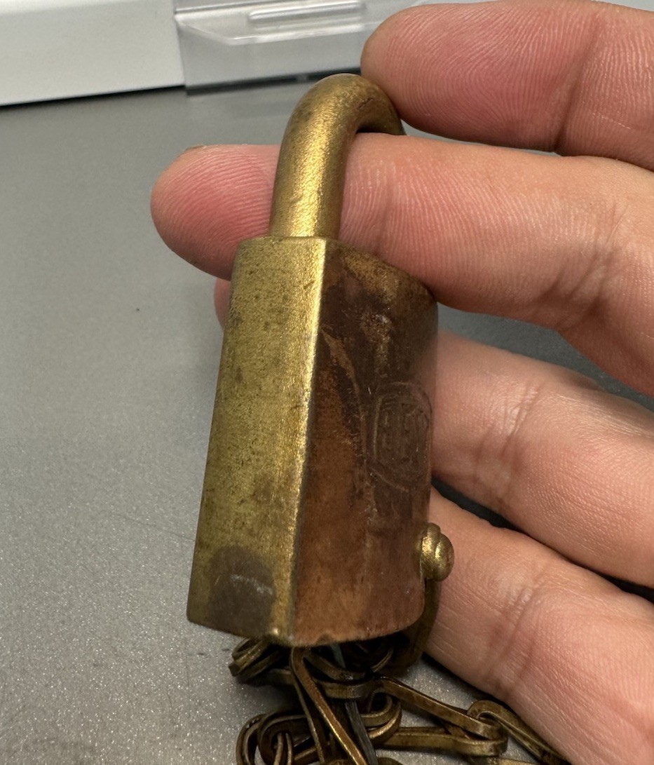 Vintage BEST Padlock SOCo Standard Oil Co NJ No Key New Jersey Brass