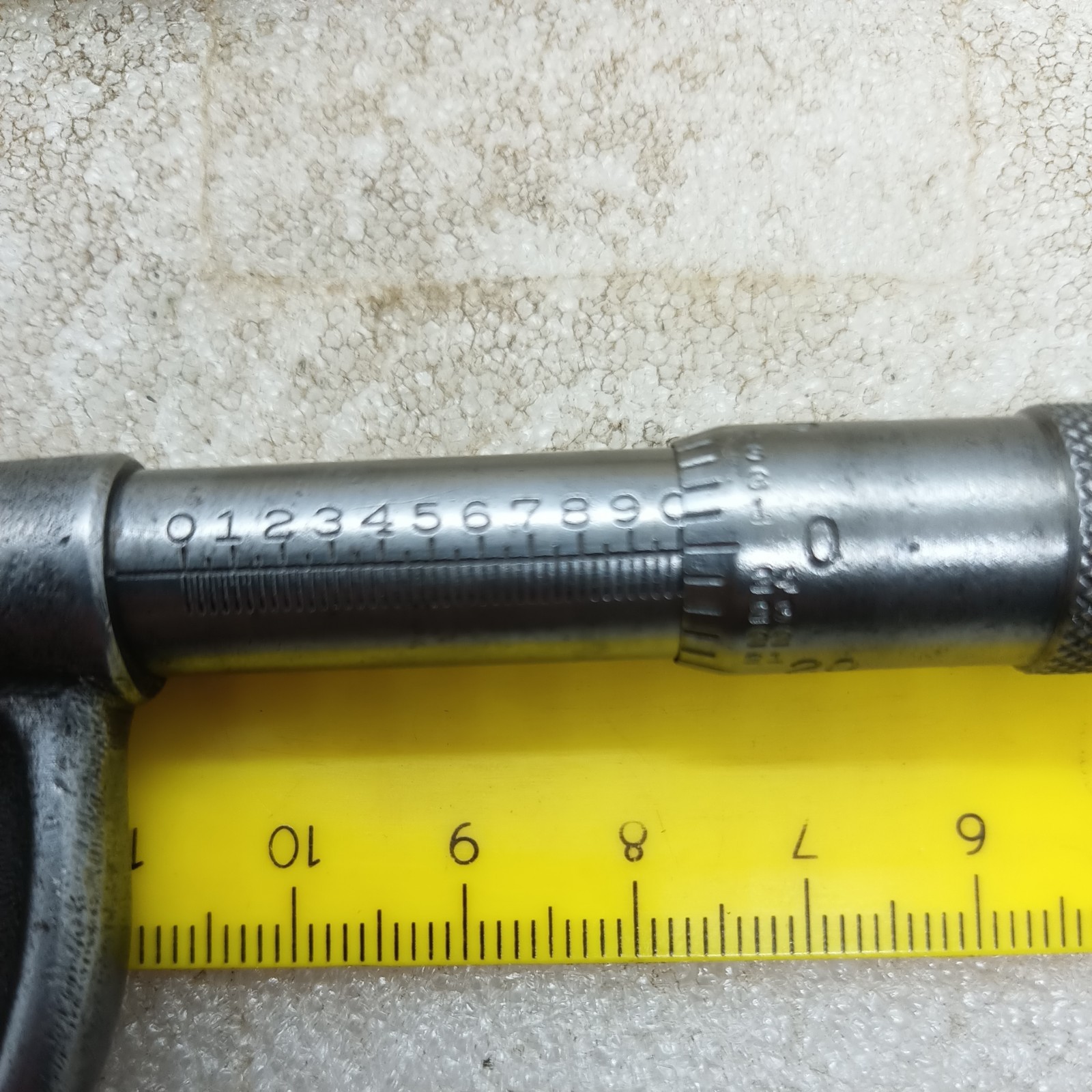 Vintage Antique Lufkin Rule Co. No. 1911 0- 1″ x 0.001″ Micrometer USA Mic Tool