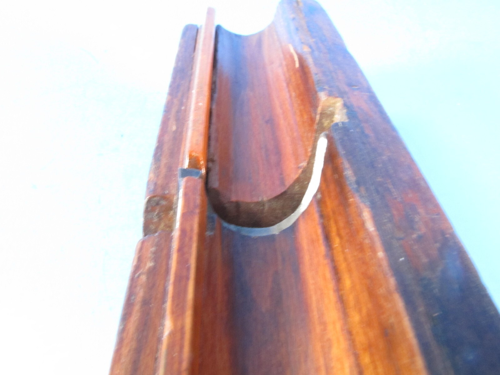 Butler Philadelphia 1791-1830 full 1″ side bead wood molding plane w/ repair 1*