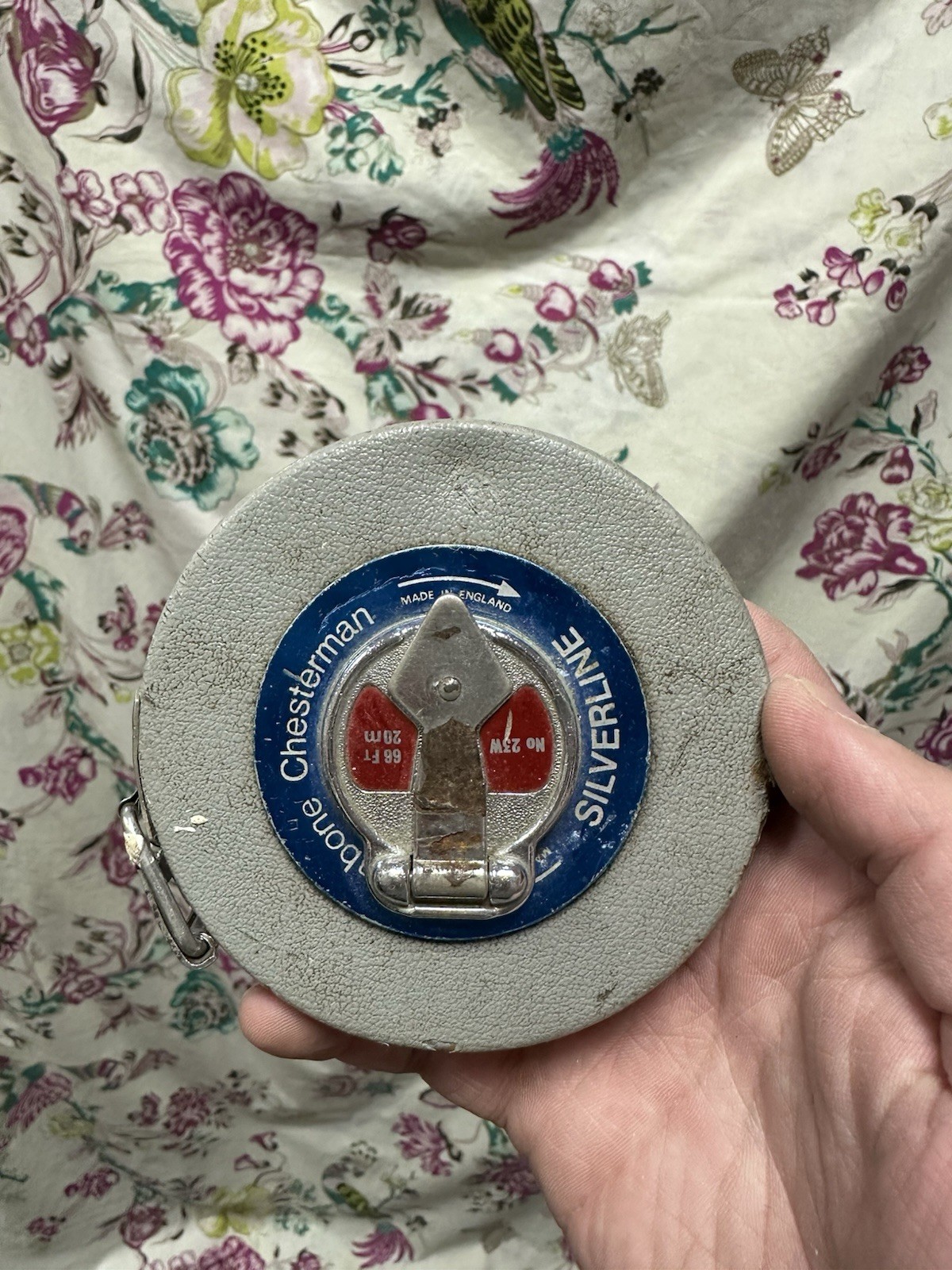 Rabone Chesterman Silverline Vintage Tape Measure Ruler 66ft/20m