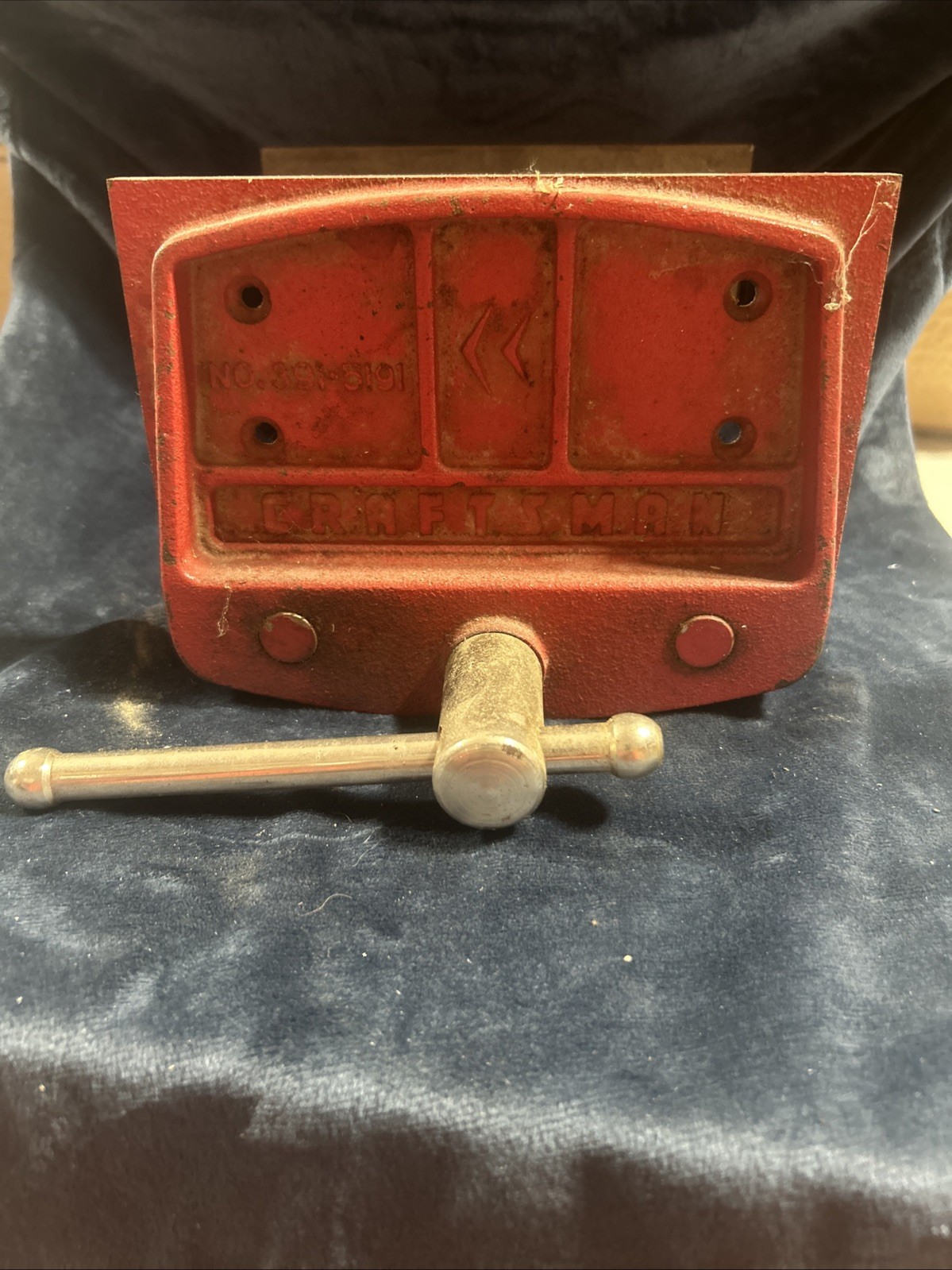 VINTAGE CRAFTSMAN BENCH VISE 7″ WOOD WORKING JAPAN MODEL 391-5191 VICE