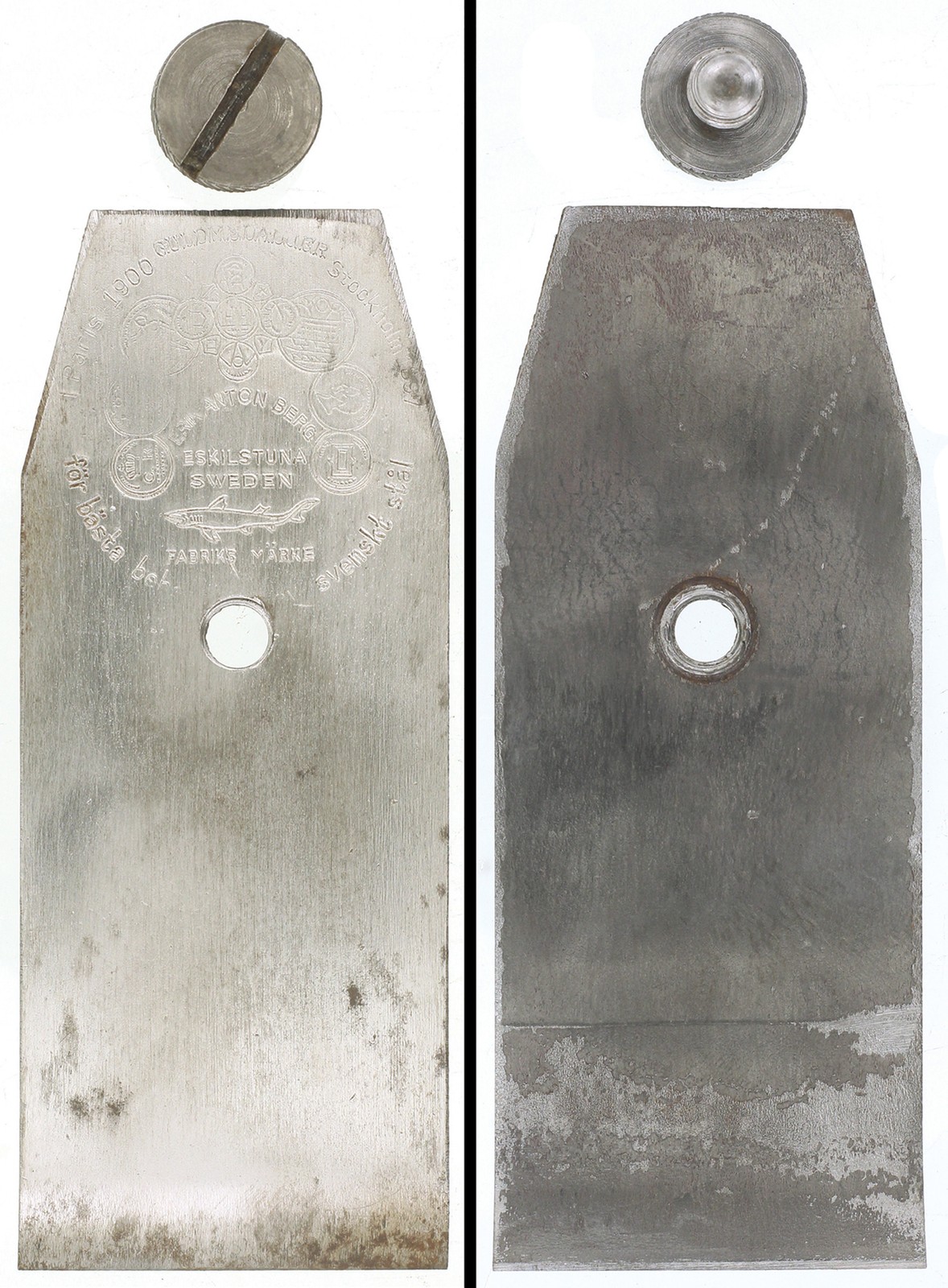 Original Chip Breaker for Erik Anton Berg 1 3/4″ Plane Iron – mjdtoolparts