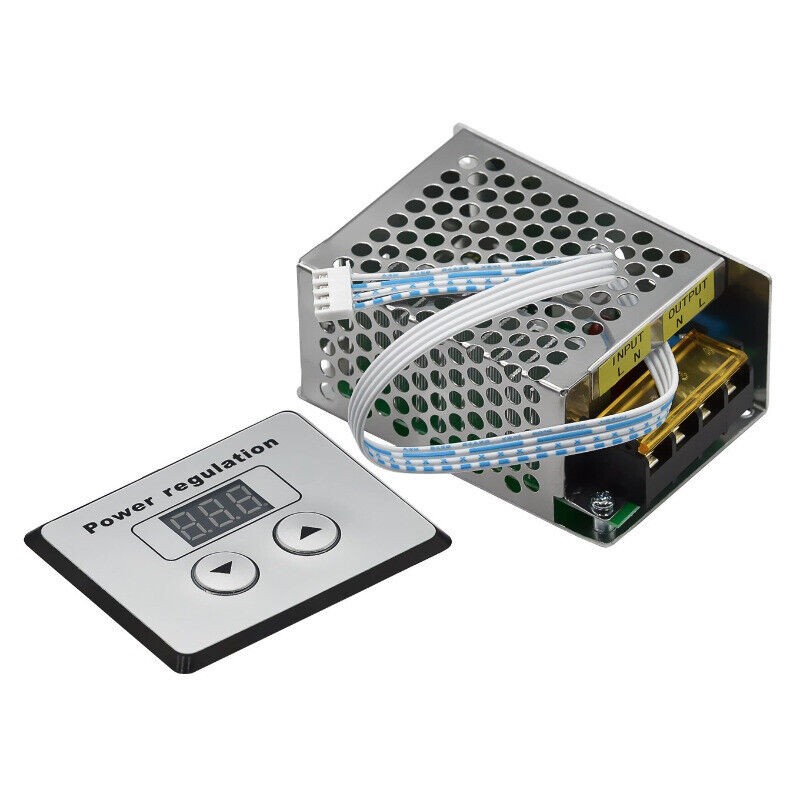 4000W 220V Voltage Regulators SCR Speed Controller Voltage Governor Thermostat