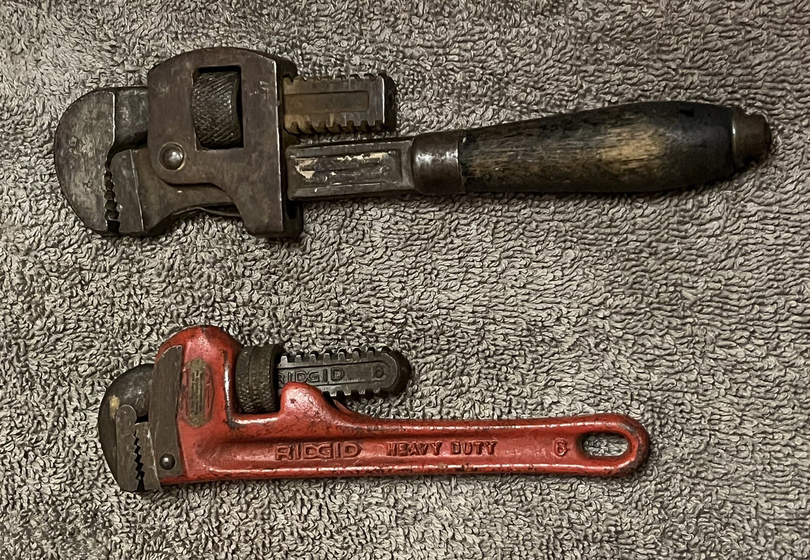 Vintage 6″ Stillson Wrench Moore Drop Forg Co. + Ridge No 6 Adj Wrench Lot Of 2