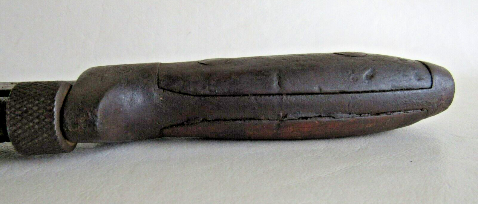 Vintage FULTON Adjustable Pipe Wrench, 12 Inches Long. Wood Handle