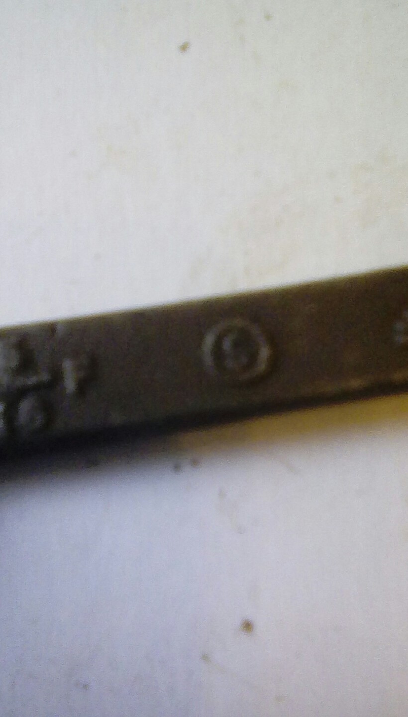HO FT VINTAGE SPANNER WRENCH S IN CIRCLE?? 3/16 1/4W 1/4 5/16F 5 INCHES LONG