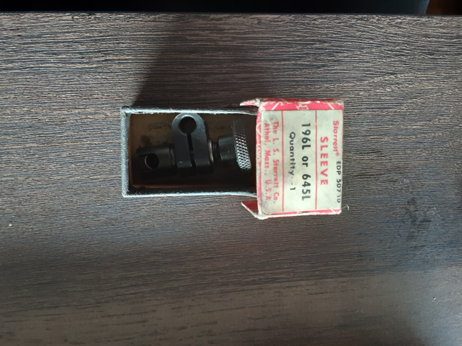 starrett sleeve for 196 l or 645 l 1/4 in to 1/4 in part#edp50710