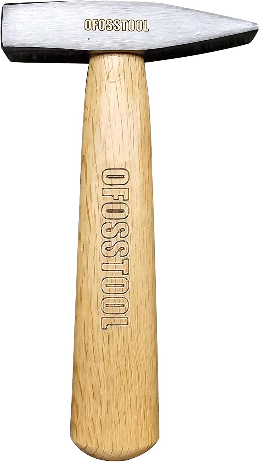 Engineers Hammer with Wood Handle and Alloy Steel Head, 11 OZ Mini Cross Peen