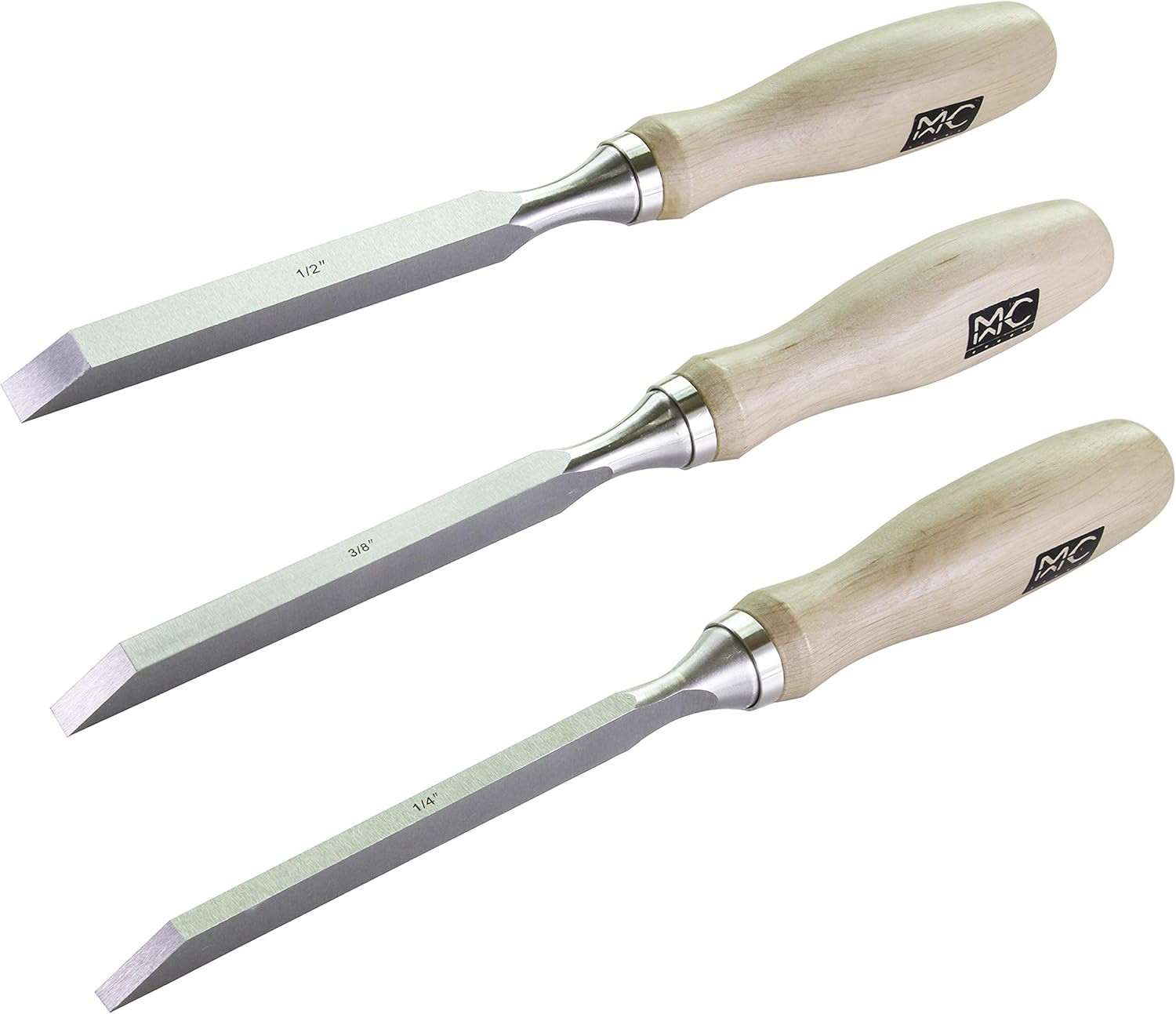 Professional Woodworking Cabinetmakers Mortise Chisel Set Chrome-Vanadium Steel