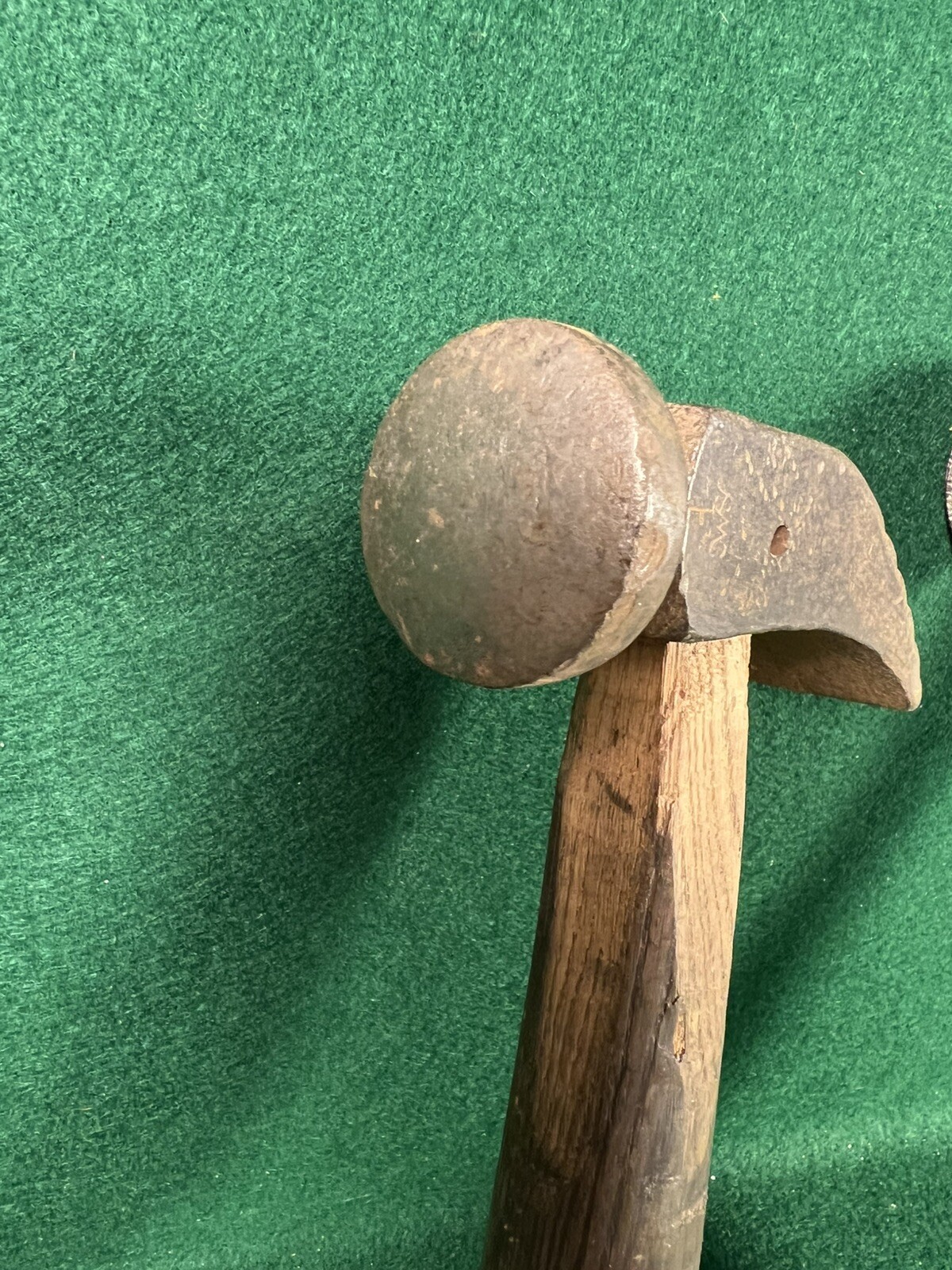 Two Vintage Whitcher Crispin Cobbler Hammers Waffle Face