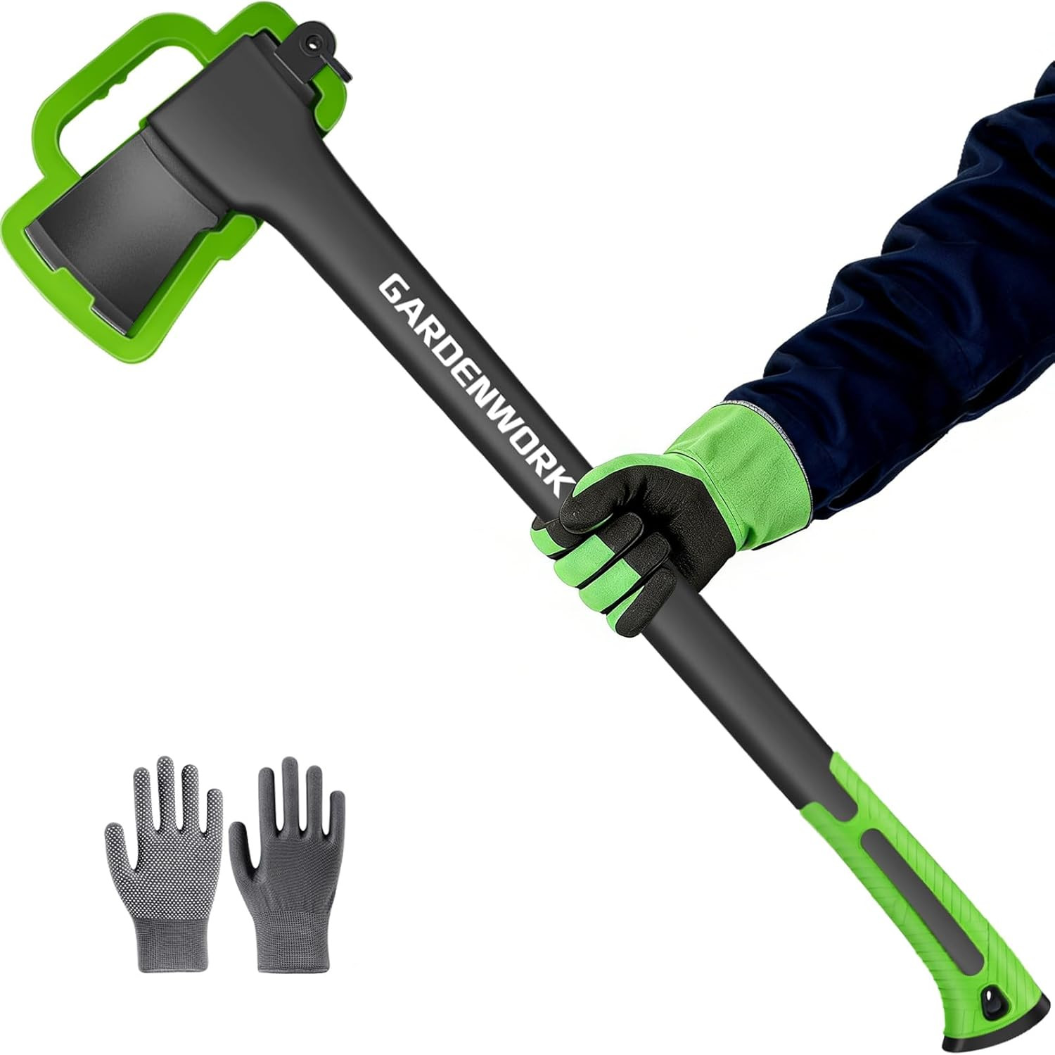 Wood Splitting Axe,32″Chopping Axe for Heavy Duty Woood Cutting,Axe for Chopping