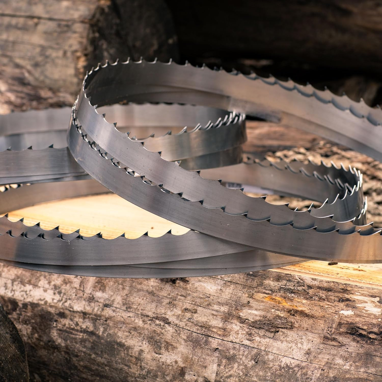 5 Pack 144″ Sawmill Bandsaw Blades 10° DoubleHard Alloy Steel Portable Mill