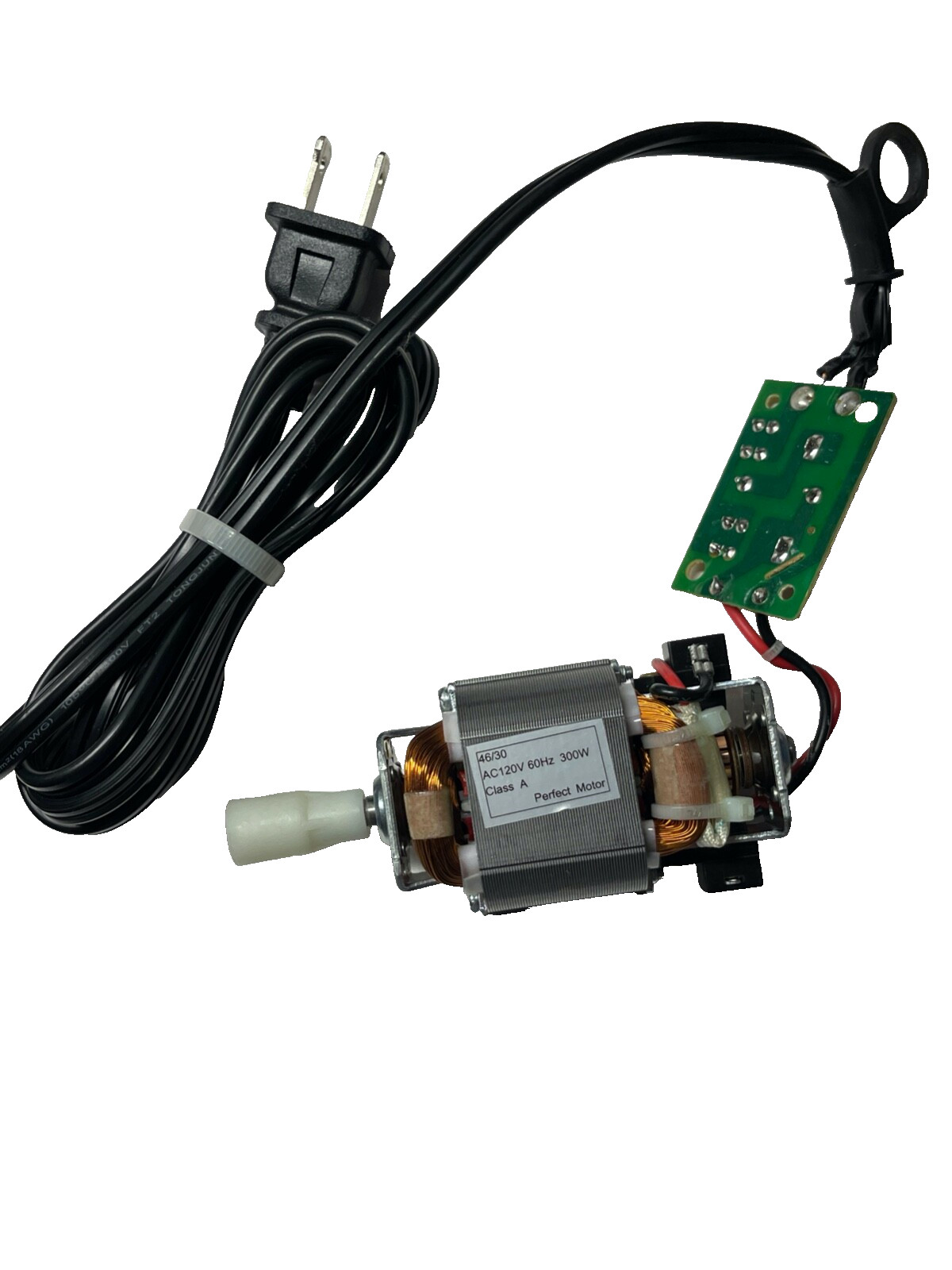 120 AC 300 Watt 60 HZ Class A Electric Motor 2 Speed with Switch and Cable NEW