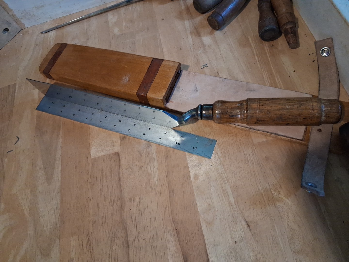 2″ Buck Bros. Crank Neck Paring Chisel, Restored