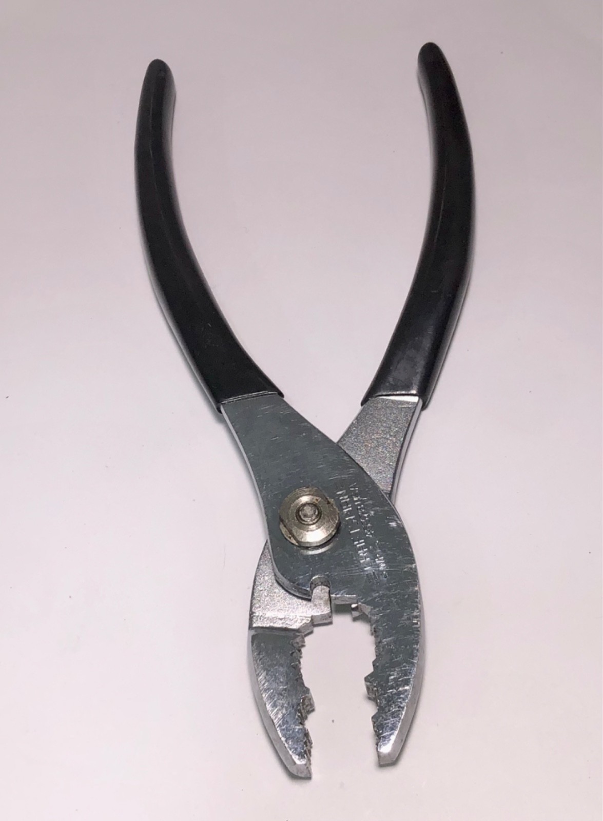 Craftsman WF 45378 Slip Joint Pliers 6-3/4” – Made In USA – Black Sure Grip Tool