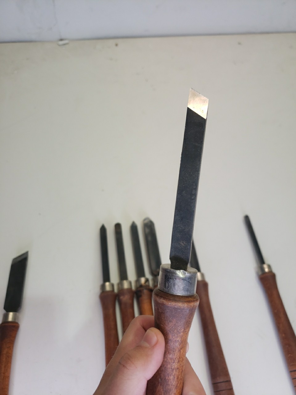 Vintage Craftsman Set Of 8 High-speed Steel Wood Turning Lathe Chisels 928521-28