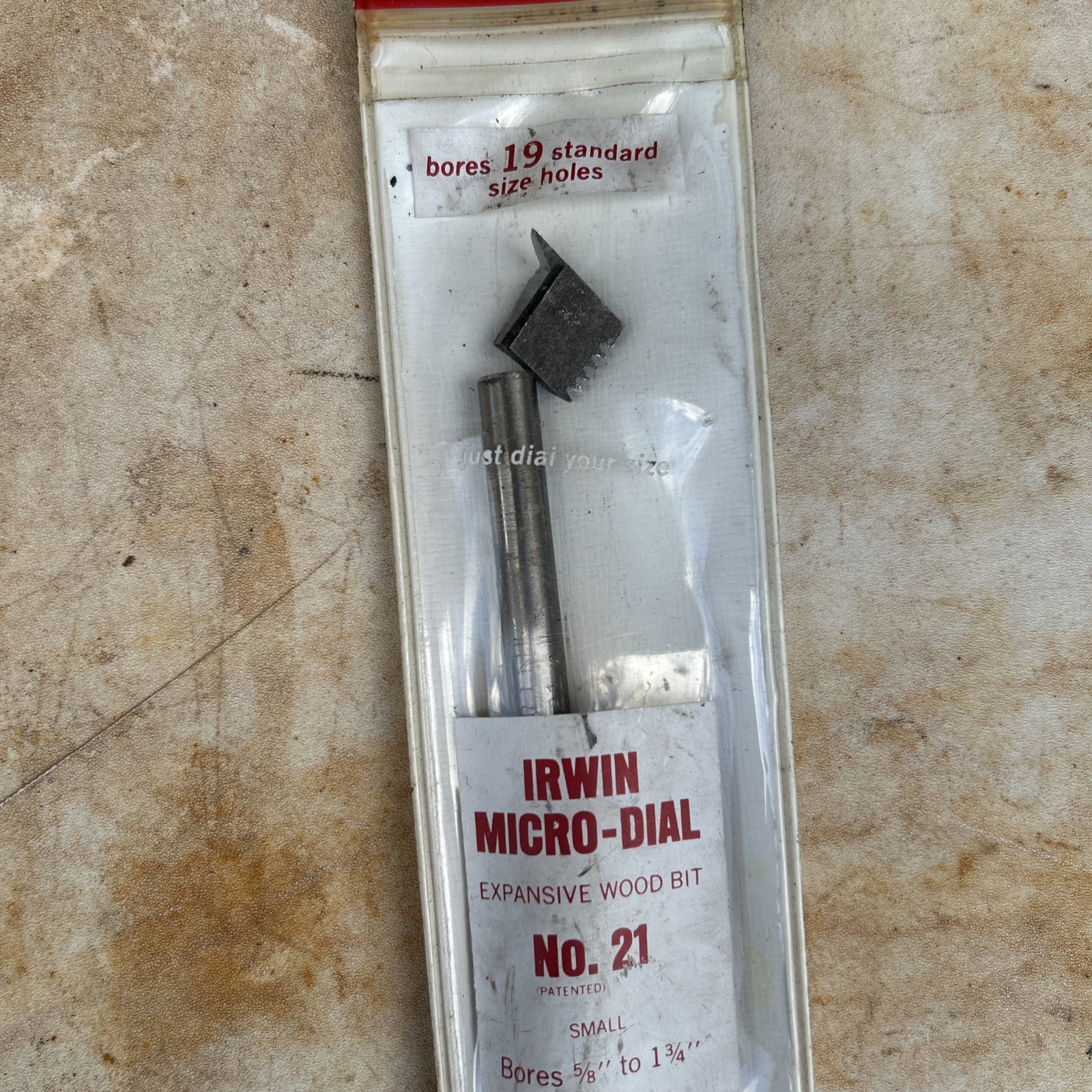 Irwin Micro-Dial Expansive Wood Bit #21 USA 5/8”- 1 3/4” NOS…L👀K!