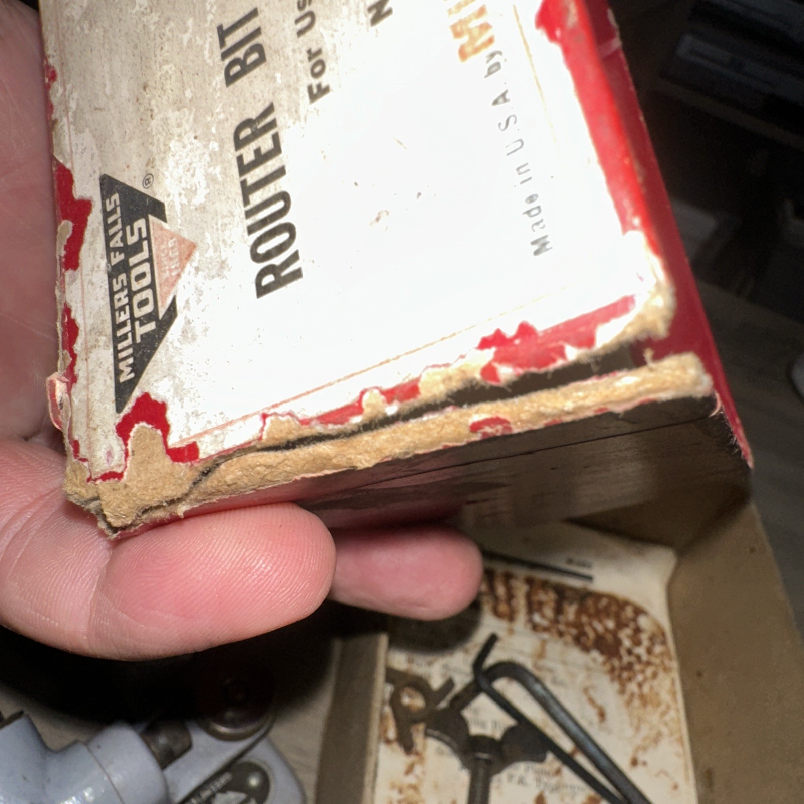Vintage Millers Falls Router Bit Sharpening Fixture 6812 With The Original Box!￼