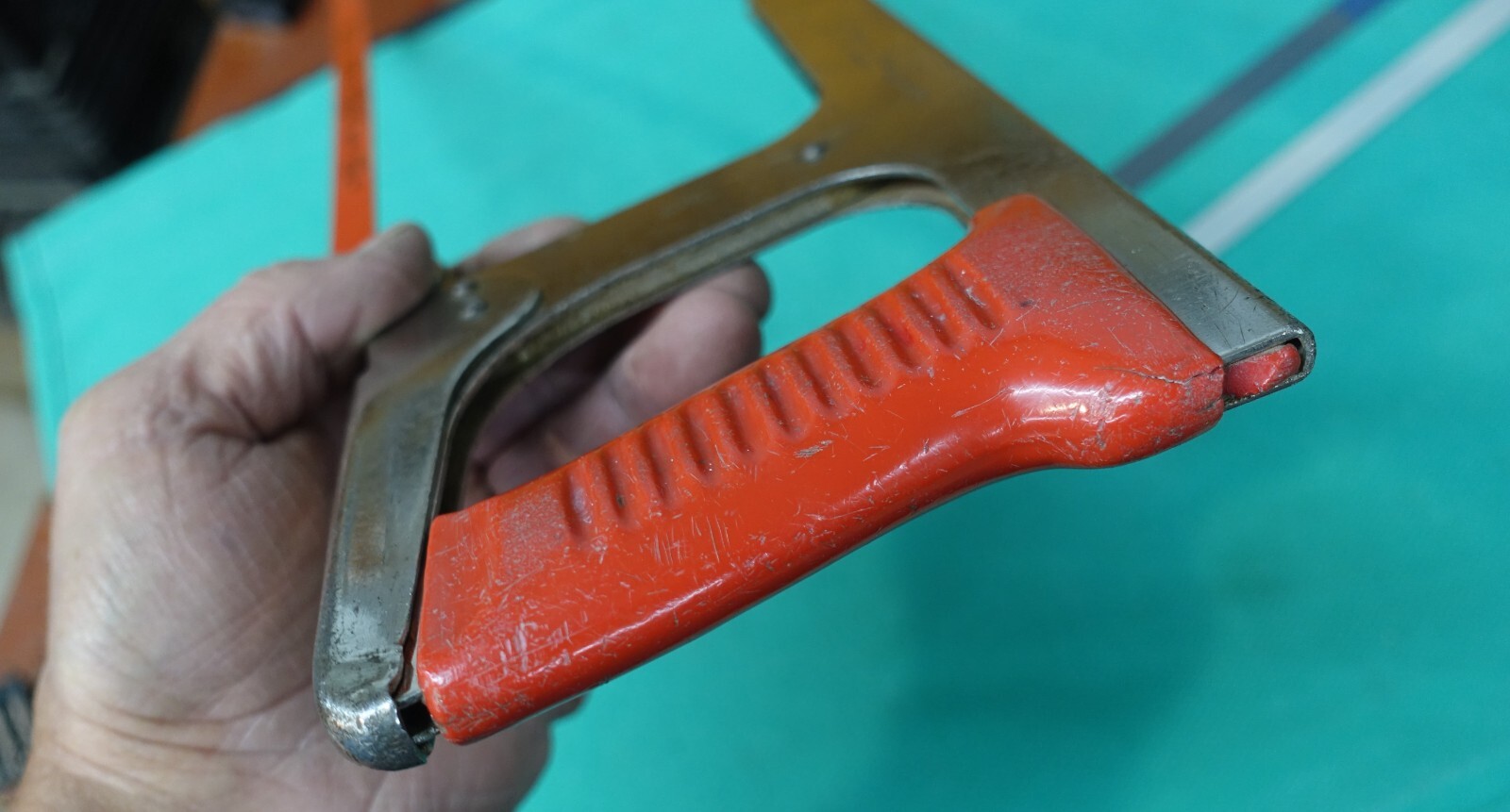 Vintage 1950’s MILLERS FALLS # 300-01 Red Hack Saw Lever Tensioned w/3 Blades