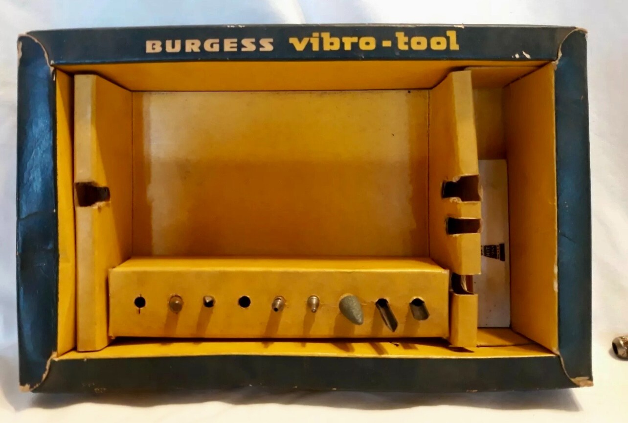 Vintage Electric Burgess Vibro-Tool Engraving with Box & Accs