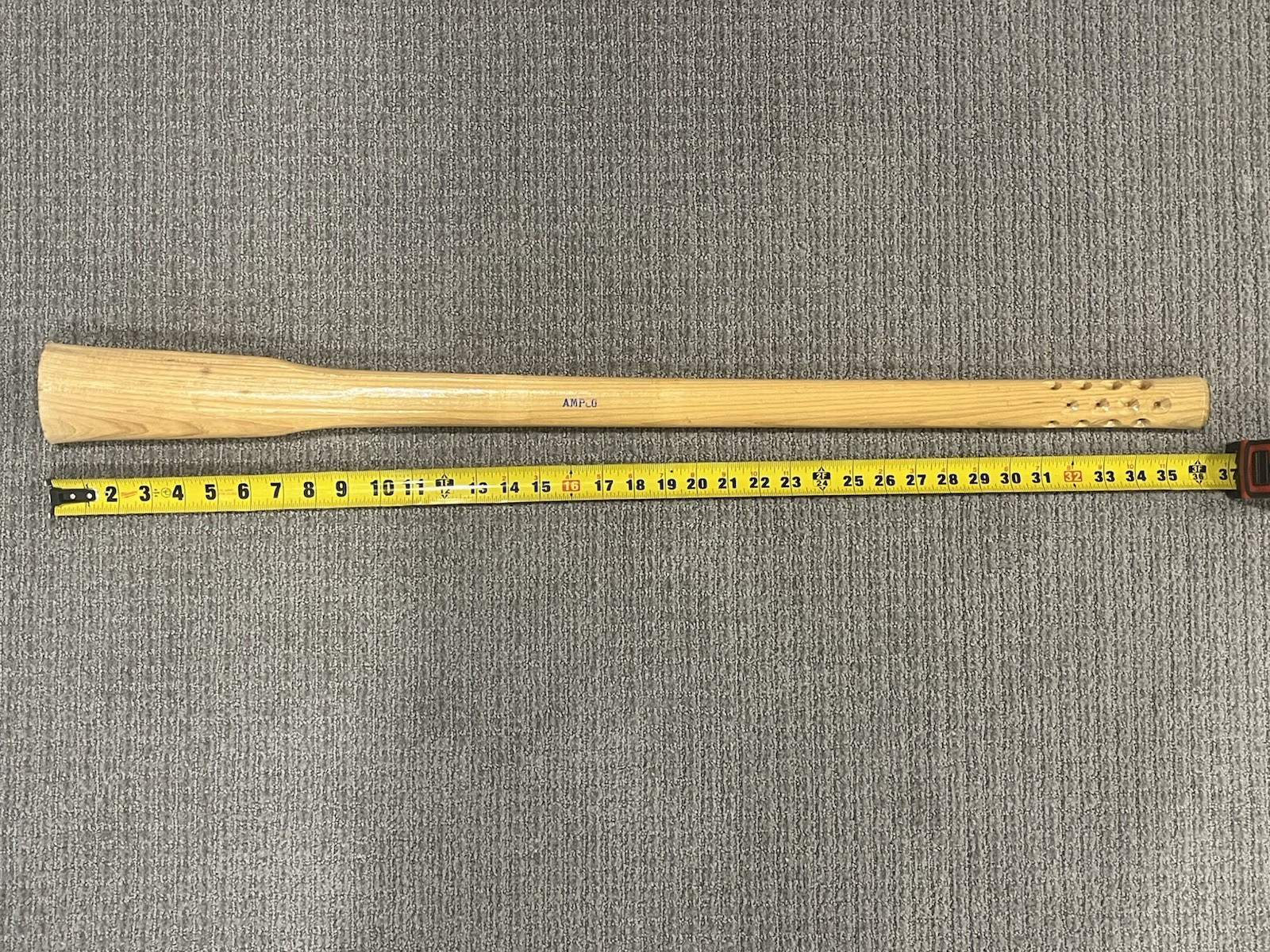 AMPCO 36” Wood Mattock Handle Replacement Axe Pick Handle Industrial