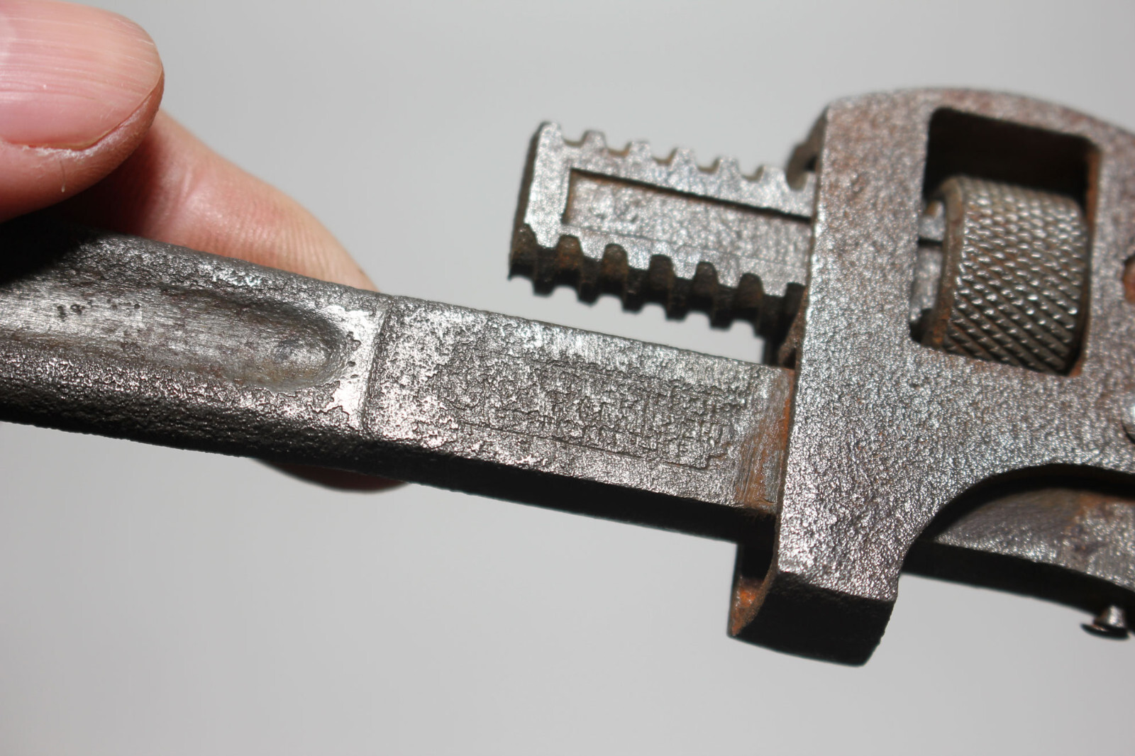 Vintage 8″ Adjustable Stillson Pipe Wrench Drop Forged Steel Made in USA
