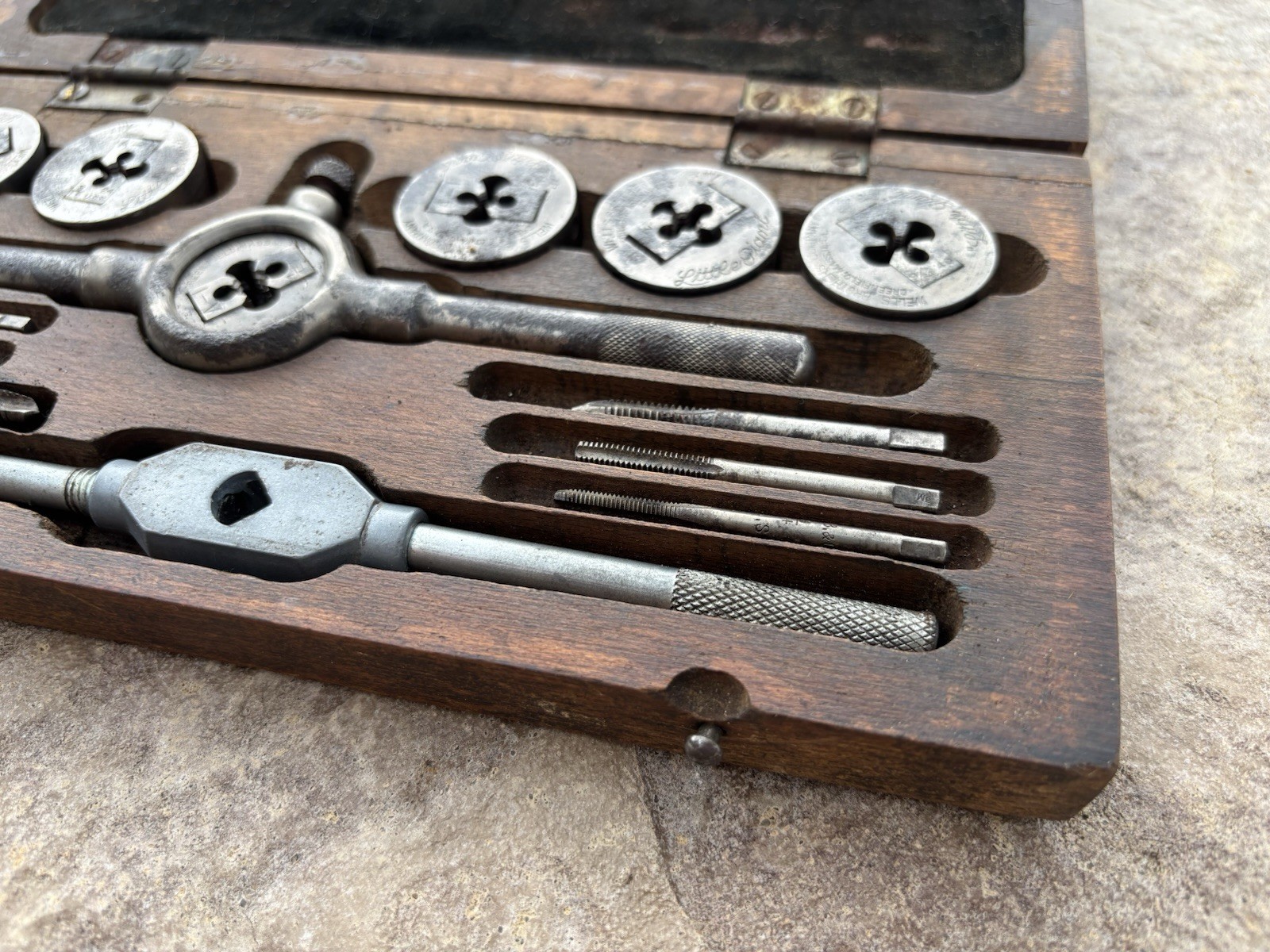 Vintage Little Giant Tap and Die Set A1 Greenfield Mass Wells Brothers Co Tools