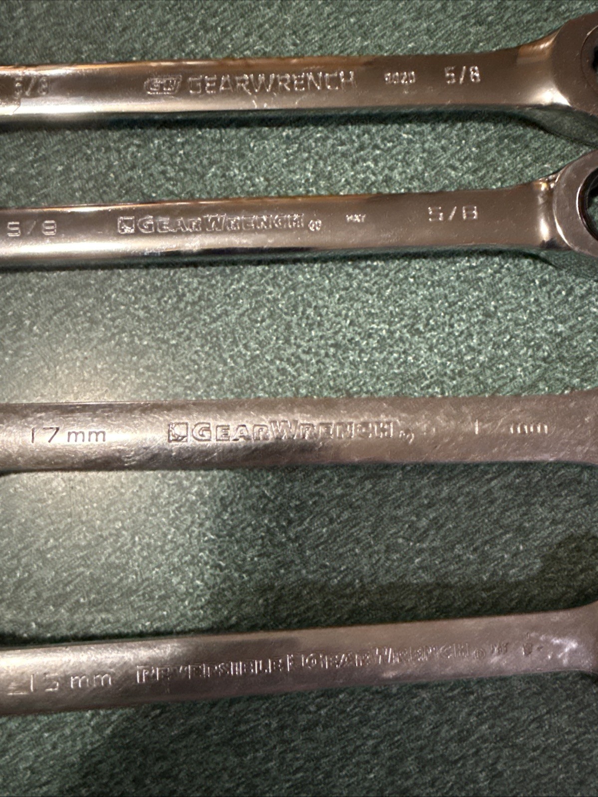 Lot Of 6 GearWrench Ratcheting Combination Wrench Set SAE Metric Free Shipping