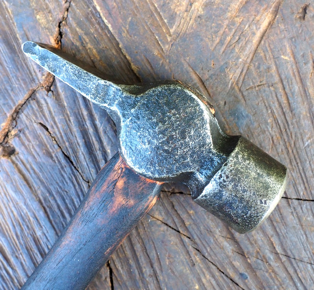 VINTAGE 1.65LB BLACKSMITH “CROSS PEIN” FORGING KNIFE HAMMER ANVIL BLADE FARRIER