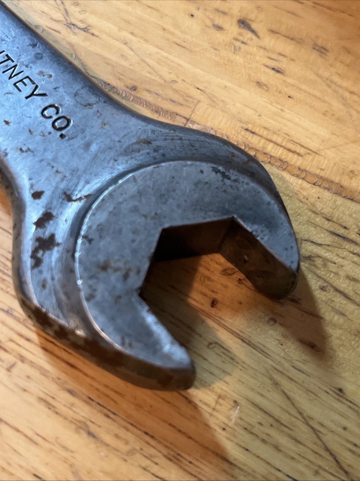 Super Rare Org. Pratt & Whitney Co. – Double Head Open Wrench 909 – 7/8 1/2