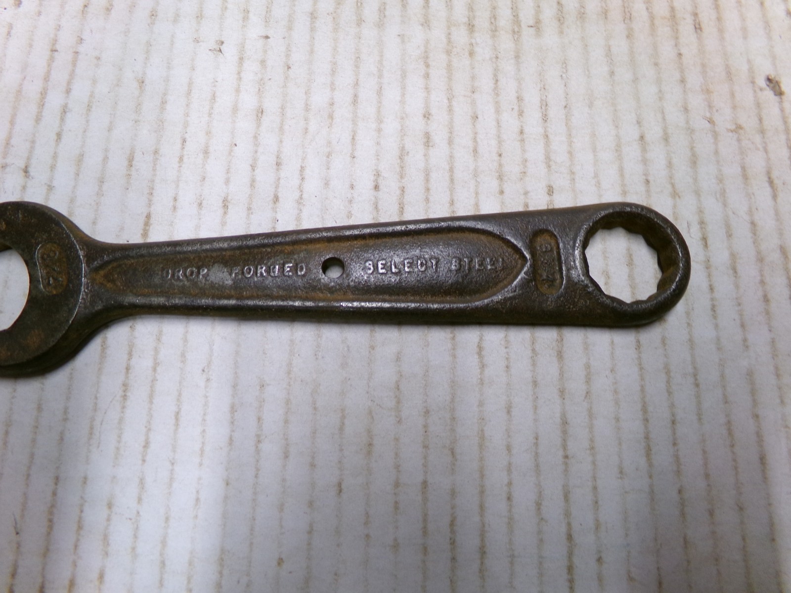 Vintage Combination Wrench Drop Forged Select Steel USA 7/8″ x 3/4″
