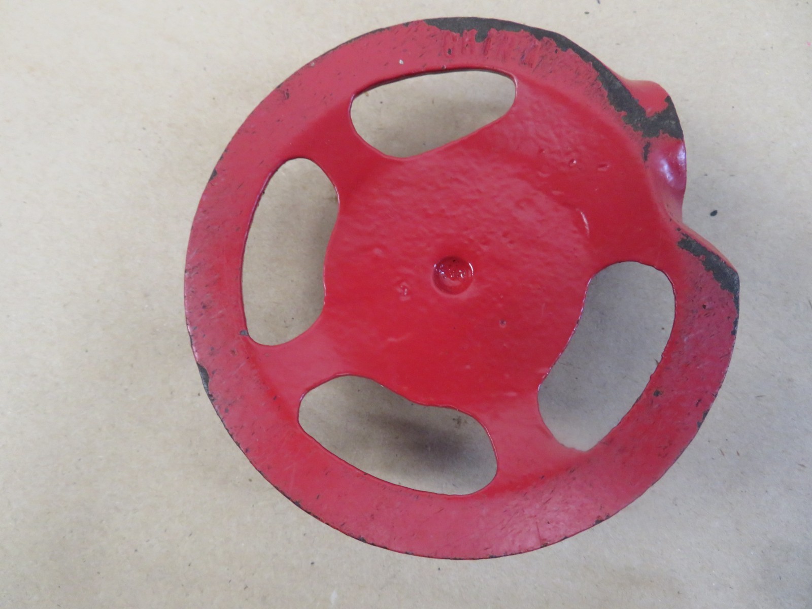 Vintage Can’t Beat Em Cast Iron Sprinkler Head Attachment Red Repro?
