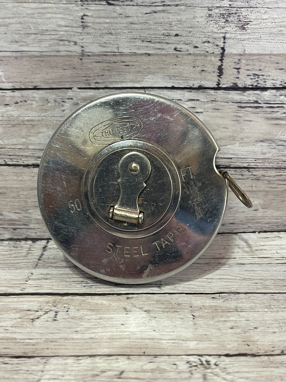 Vintage 50′ Tru-Test Steel Tape Measure