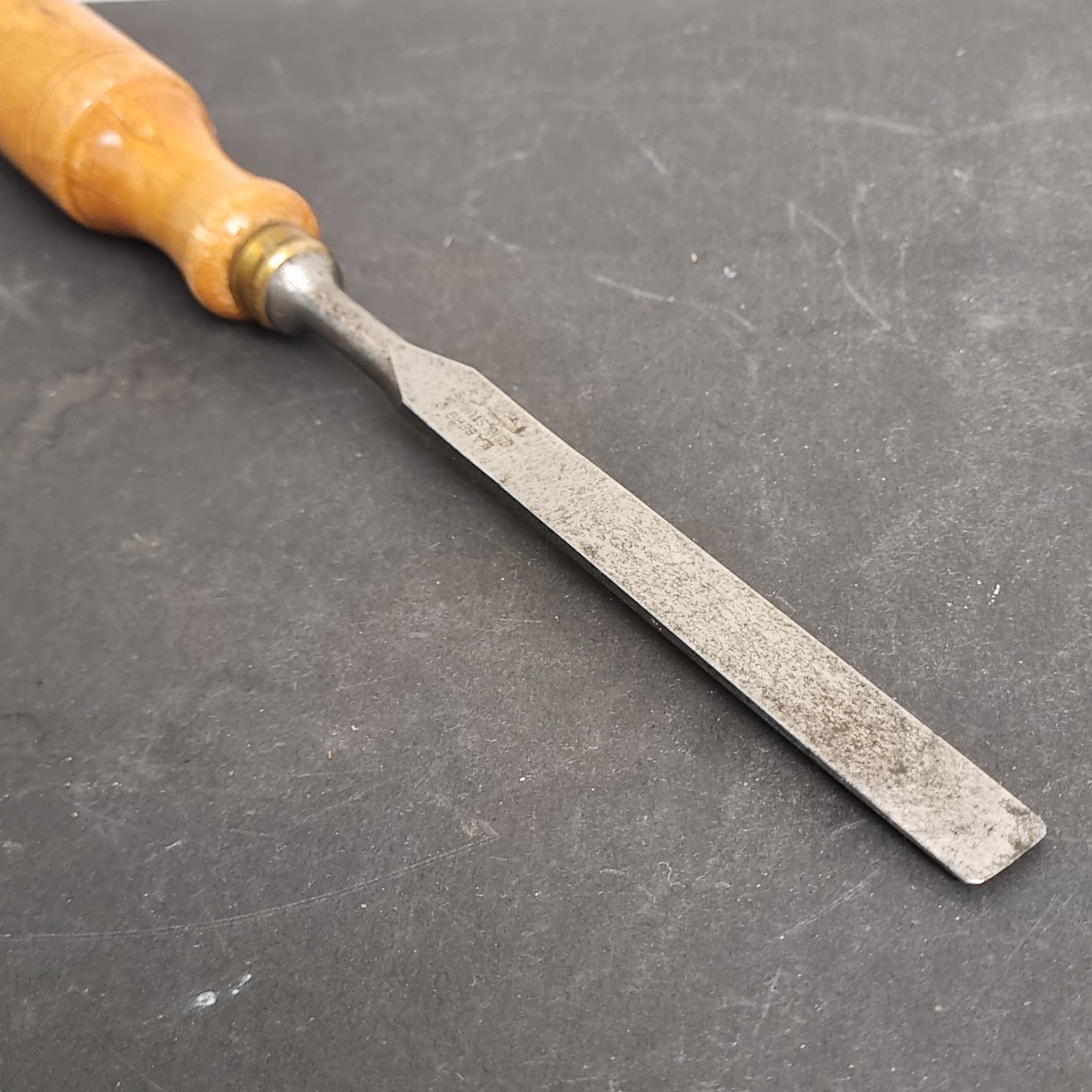 EA Berg Erik Anton Eskilstuna Sweden beveled Chisel 13mm shark brand