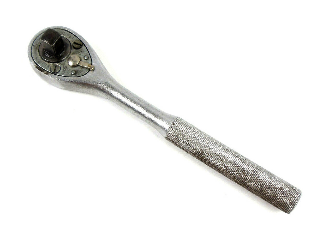 Tru-Test 1/2″ Drive Knurled Handle Ratchet T1661 Vintage USA
