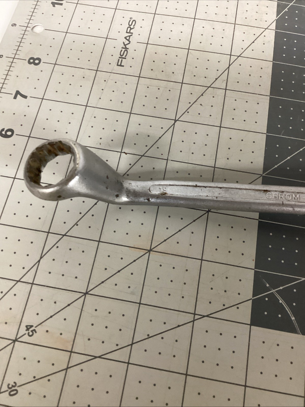 Chrome Vanadium Box-End Offset Combination Wrench, 17mm 19mm Germany