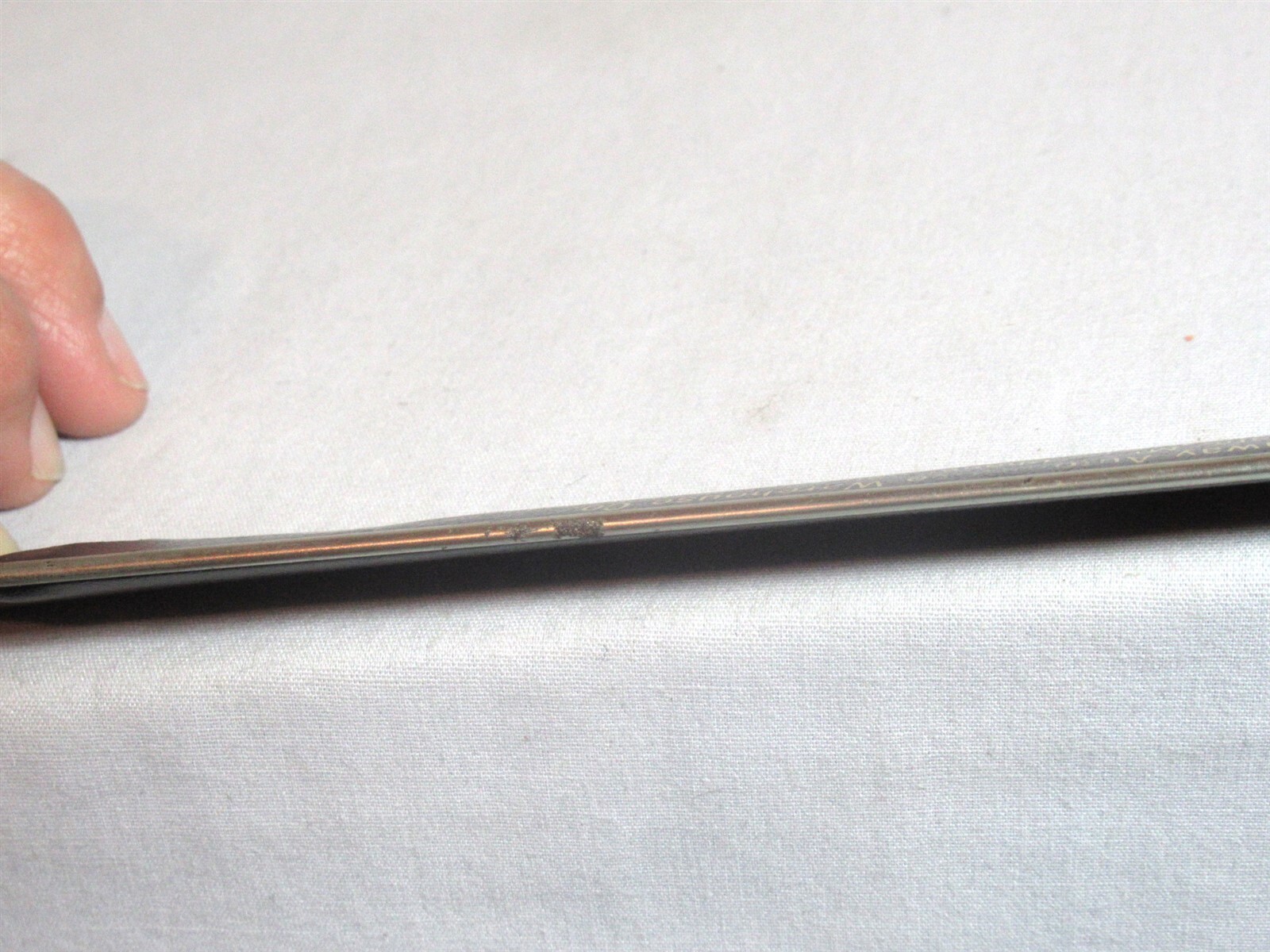 Vintage Executive Walker 6″ Metal Pocket Ruler w/ Sliding Clip & Case