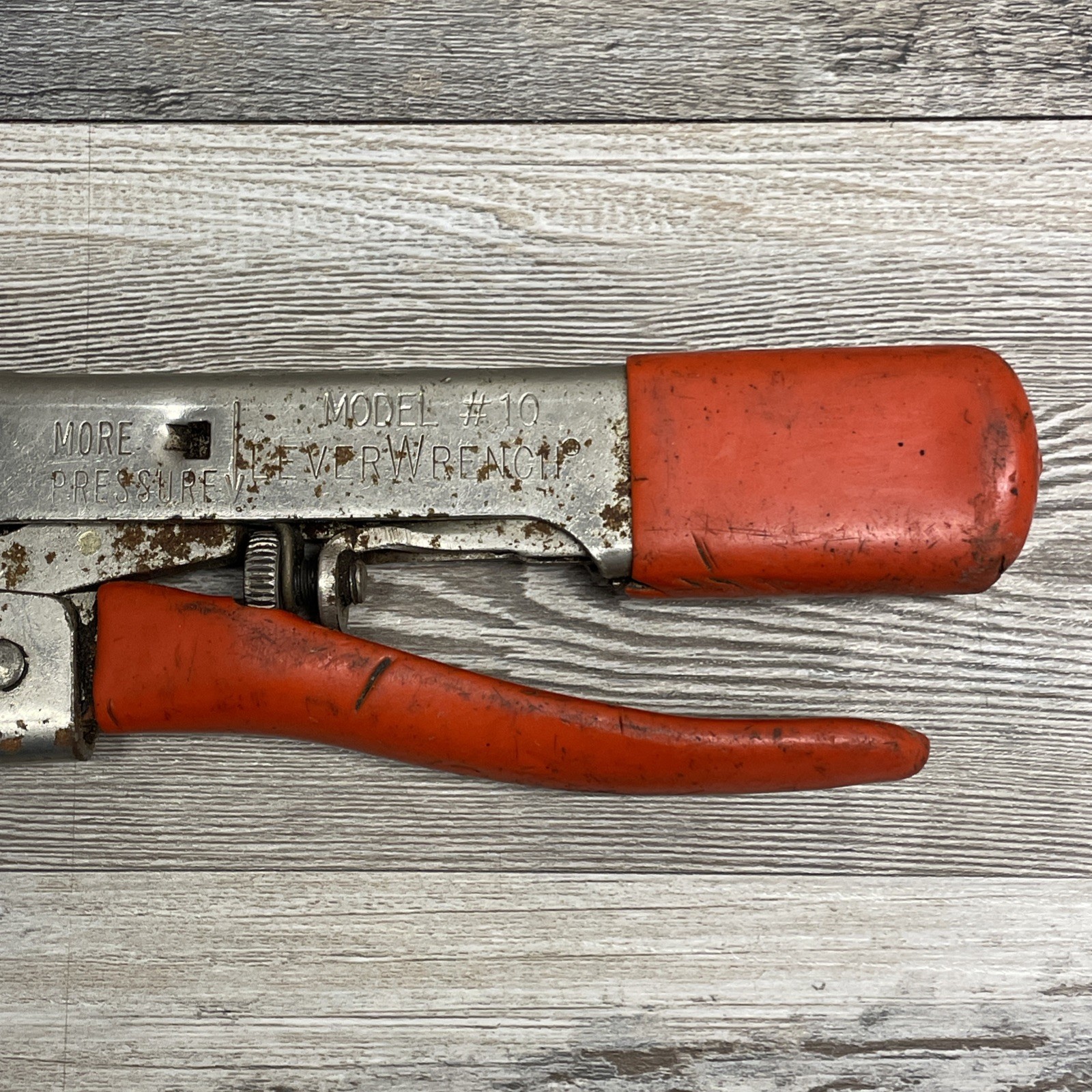 Vintage Leverage Tools Inc. Model #10 Lever Wrench Locking Pliers Made in USA