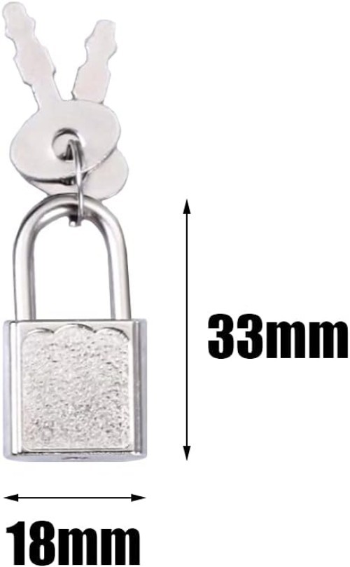 10 Mini Padlocks with Keys – Stylish Security for Jewelry, Diaries & Travel