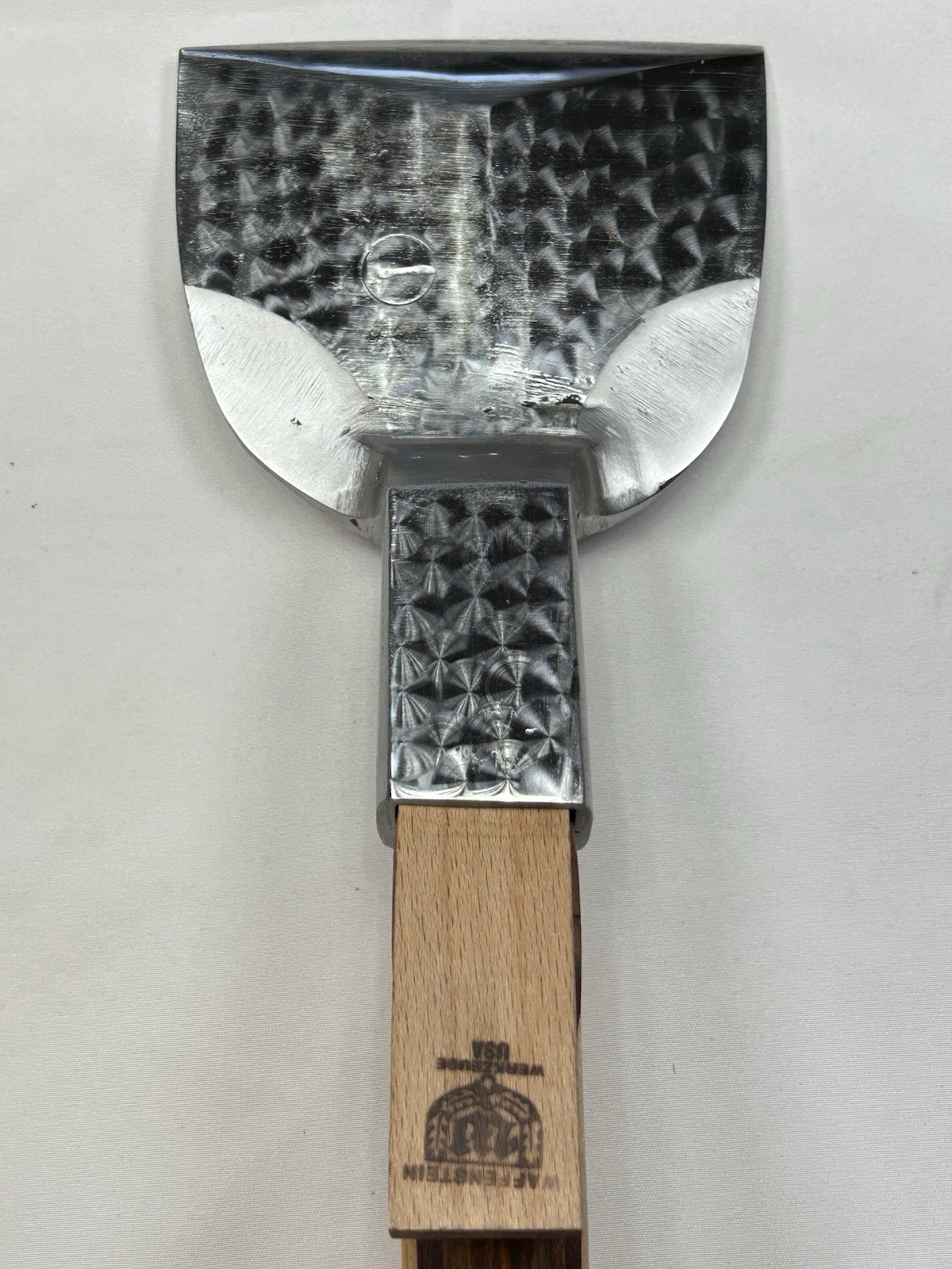 Japanese Adze (Chona) With Custom Laminated Handle And Leather Case. New.