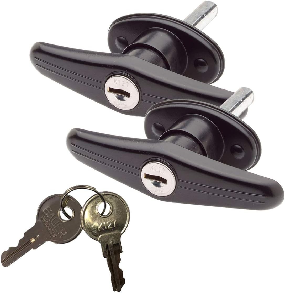 Stylish Black T-Handle Lock Set – Effortless Security for Various Applications