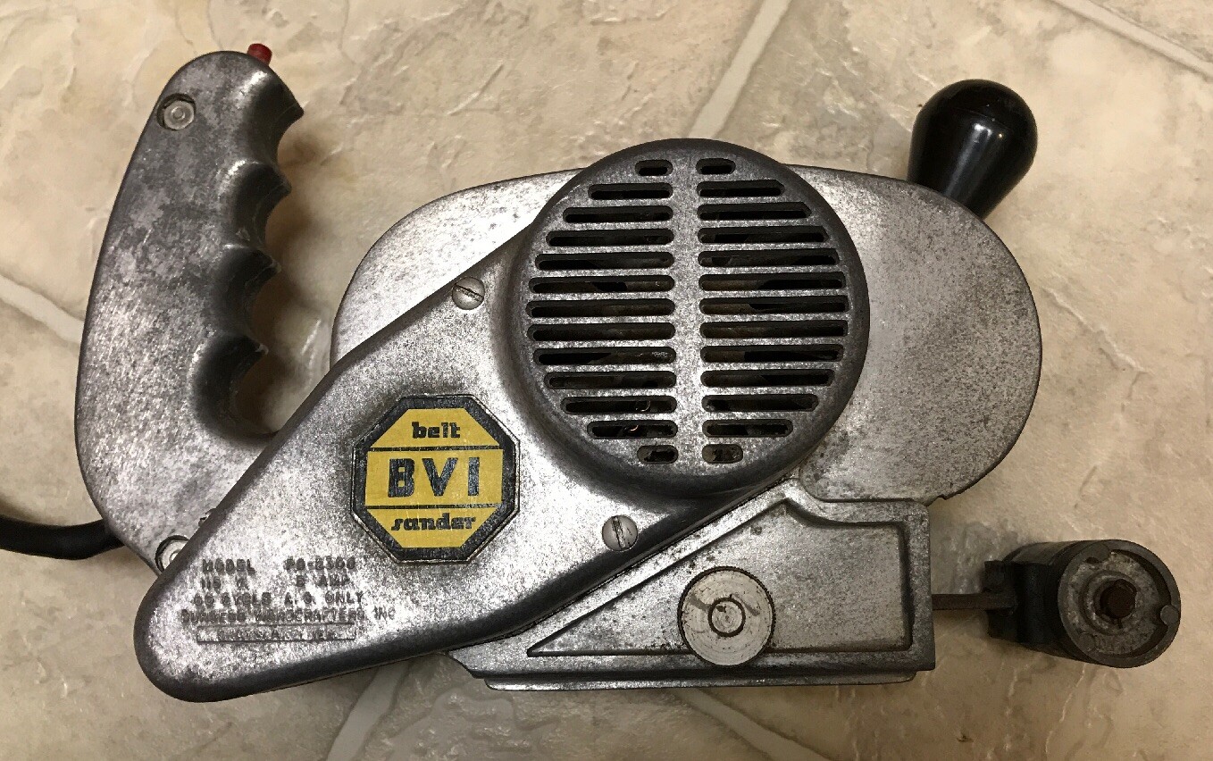 Vintage Belt BVI Sander Burgess Vibrocrafters Electric Model PS.2300