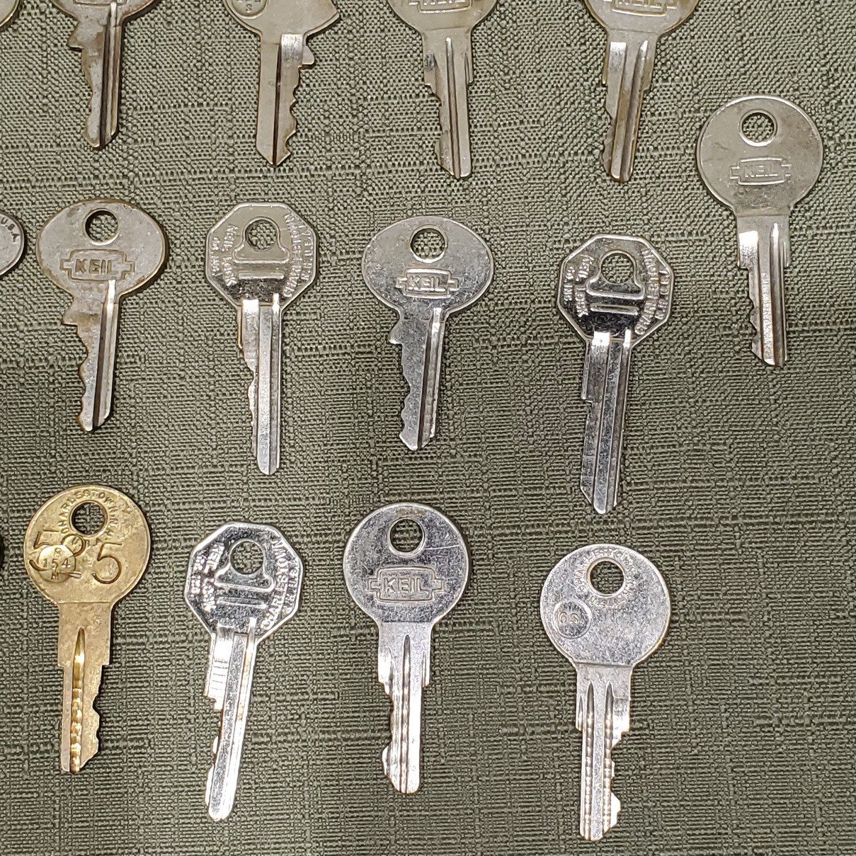 Vintage Misc Lot #1 Of 29 KEIL Keys House Automotive Lock Door Brass